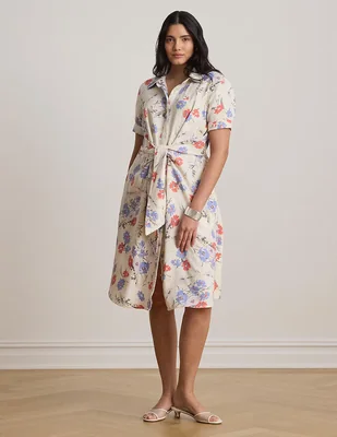 Vestido 3/4 casual Lauren Plus para mujer