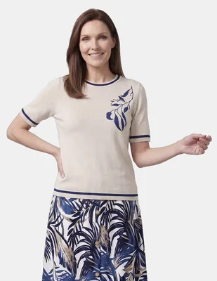 Blusa Vitos manga corta para mujer