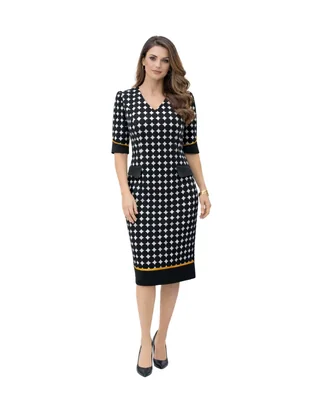 Vestido a la rodilla casual La Difference para mujer