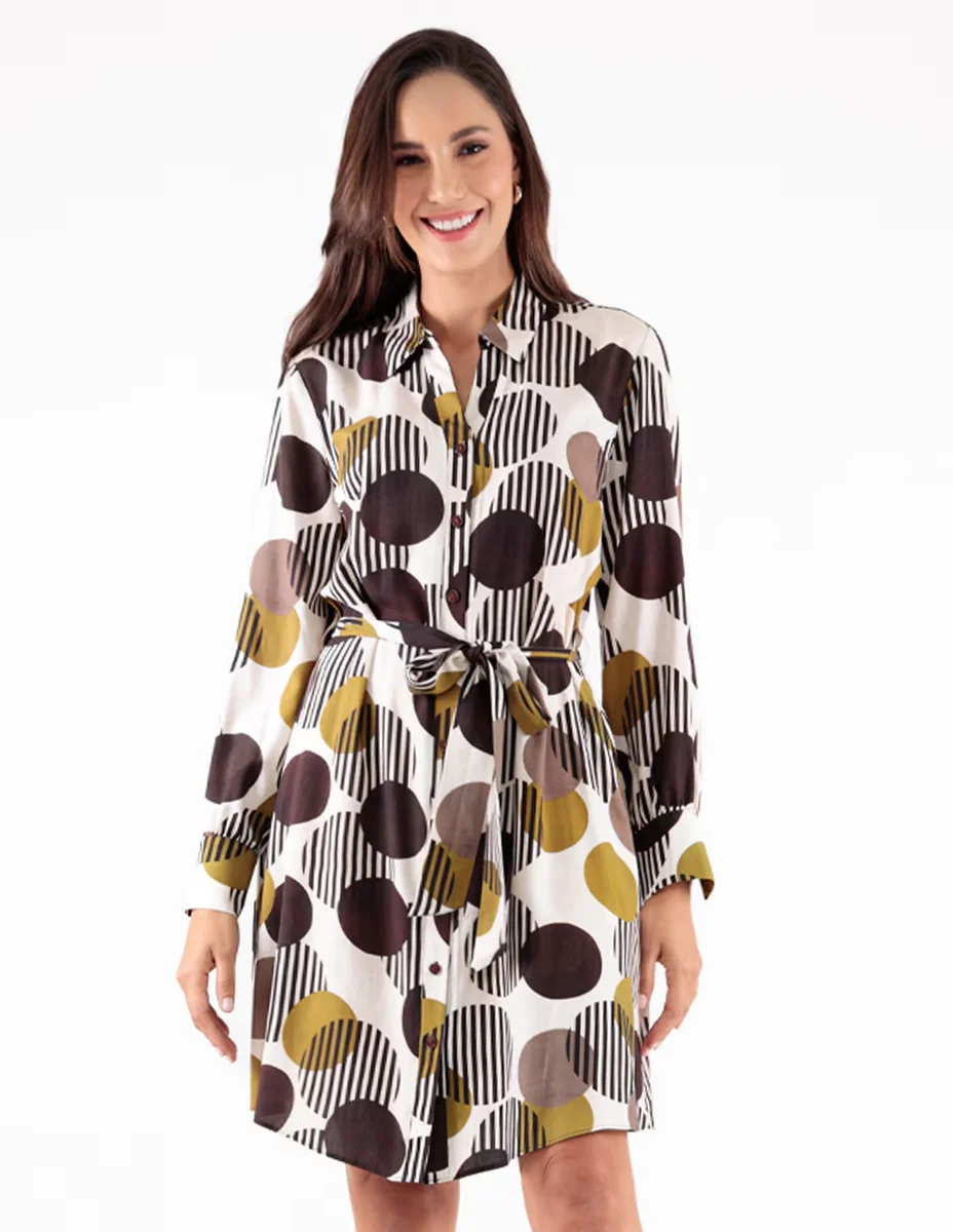 Vestido a la rodilla casual trinity coleccion para mujer