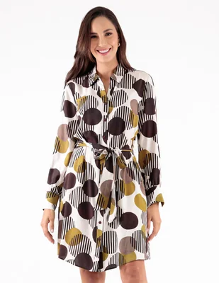 Vestido a la rodilla casual trinity coleccion para mujer