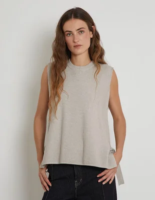 Blusa Trucco sin manga para mujer