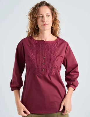 Blusa Loren's manga 3/4 para mujer
