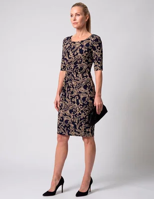 Vestido a la rodilla formal Connected para mujer