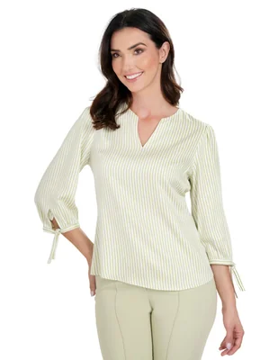 Blusa atelier petite manga 3/4 para mujer