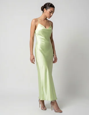Vestido largo de fiesta escote espalda abierta