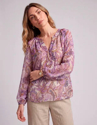 Blusa talbots manga larga para mujer