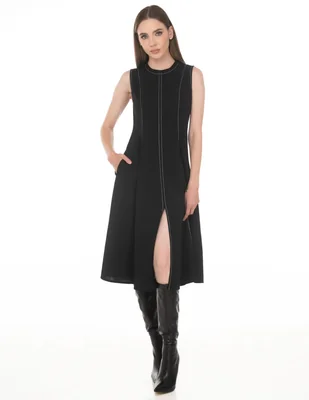 Vestido midi casual lvyou para mujer