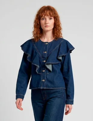 Camisa Vero Moda de algodón manga larga para mujer