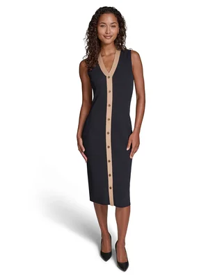 Vestido midi casual karl Lagerfeld Paris para mujer