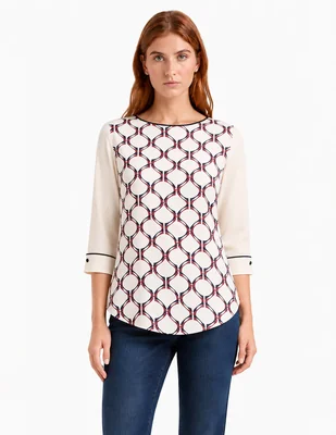Blusa foley's manga 3/4 para mujer