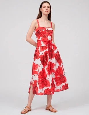 Vestido midi casual Karl Lagerfeld Paris para mujer