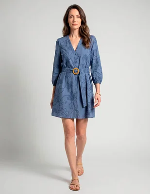 Vestido corto casual London Times para mujer