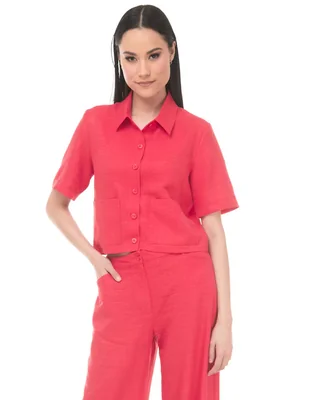 Blusa LVYOU manga corta para mujer