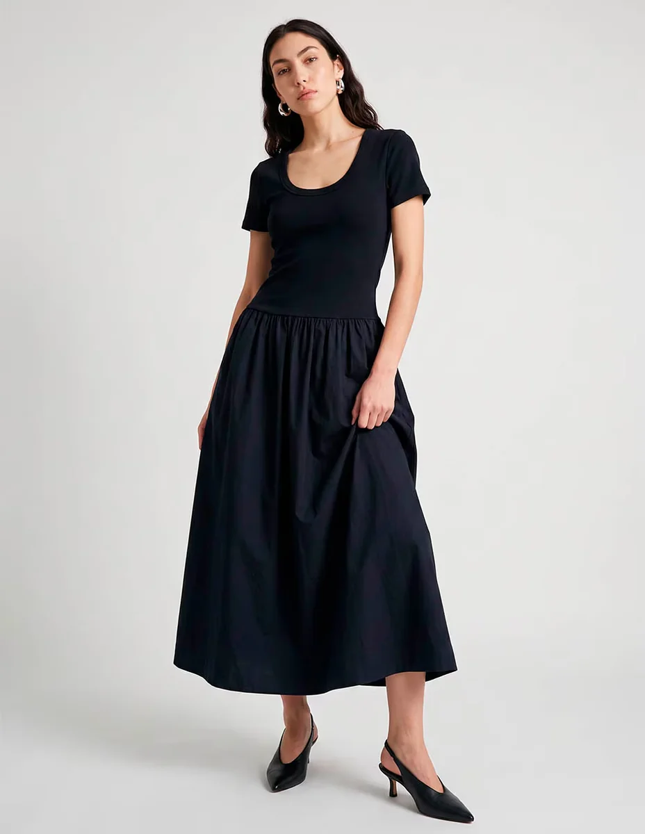 Vestido crop casual map para mujer