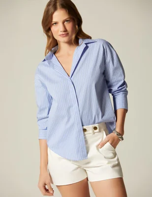 Blusa camisera studio f manga larga para mujer