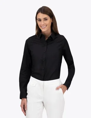 Camisa Nautica de algodón manga larga para mujer