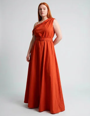 Vestido maxi de fiesta the pattern espalda cruzada