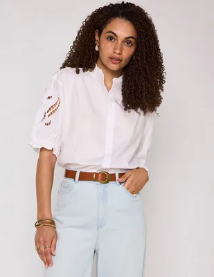 Blusa Maison 123 manga al codo para mujer