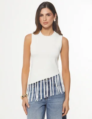 Blusa studio f sin manga para mujer