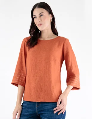 Blusa margaret manga 3/4 para mujer