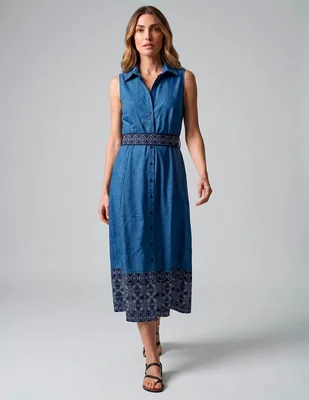 Vestido midi casual sandra darren para mujer