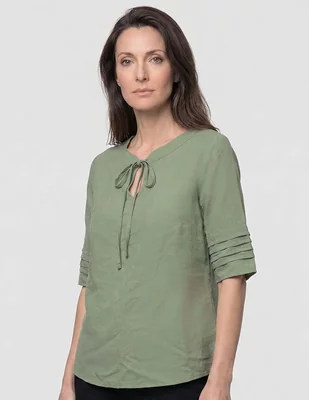 Blusa Tœnica Damaia Atelier Piezas Sueltas Manga Al Codo Para Mujer