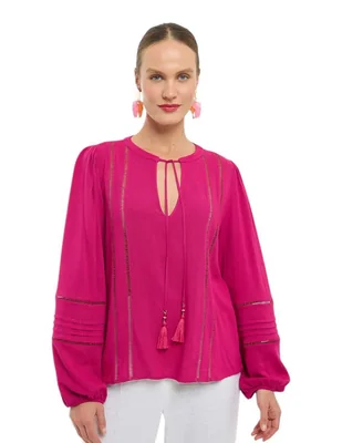 Blusa Nine West manga larga para mujer