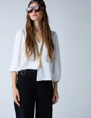 Blusa renatta&go 26 manga larga para mujer
