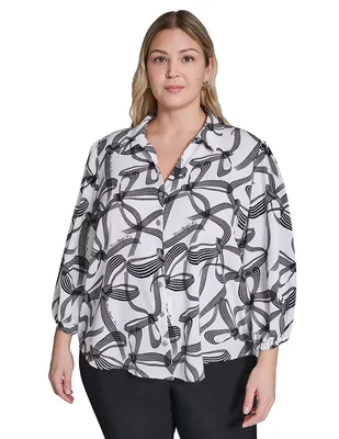 Camisa Karl Lagerfeld Paris manga larga para mujer