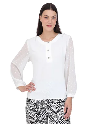 Blusa Duplan manga larga para mujer