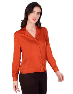Blusa Atelier Petite manga larga para mujer