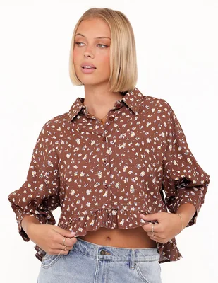 Top Petal + Pup cuello camisero