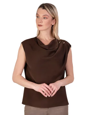 Blusa Atelier Petite manga sin manga para mujer