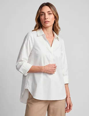 Blusa chico's manga 3/4 para mujer