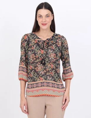 Blusa Duplan manga 3/4 para mujer