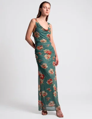 Vestido largo de fiesta jump escote medio