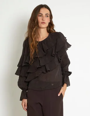 Blusa Trucco manga larga para mujer