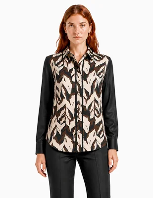 Blusa camisera foley's manga larga para mujer