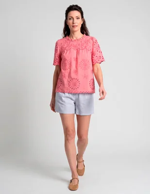 Blusa talbots manga corta para mujer