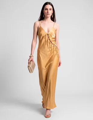 Vestido maxi de fiesta lioness escote espalda abierta