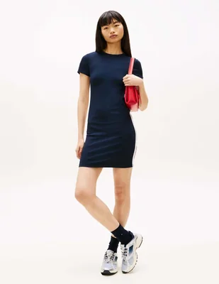 Vestido arriba rodilla casual tommy jeans para mujer