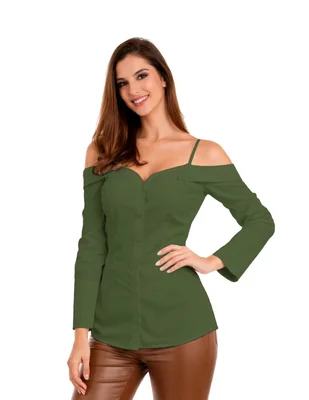 Blusa Beatriz Meade manga larga para mujer