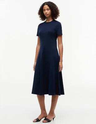 Vestido largo casual Tommy Interlock Ess para mujer