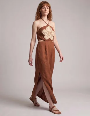 Vestido largo casual simona para mujer