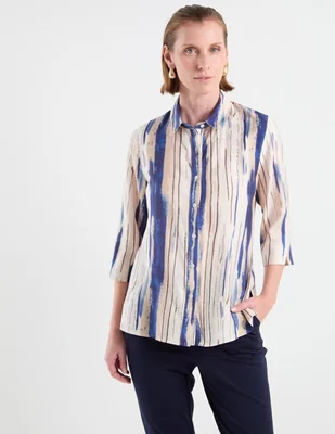 Blusa camisera Morango manga 3/4 para mujer