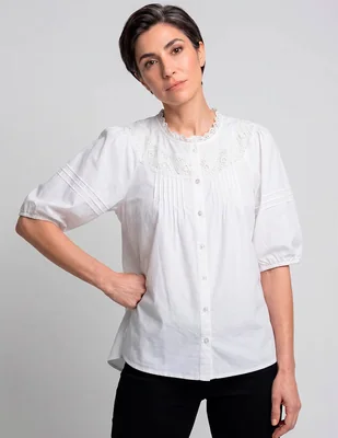 Blusa talbots manga 3/4 para mujer