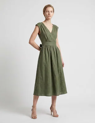 Vestido midi casual maison 123 para mujer