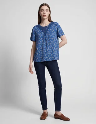 Blusa indi & cold manga corta para mujer