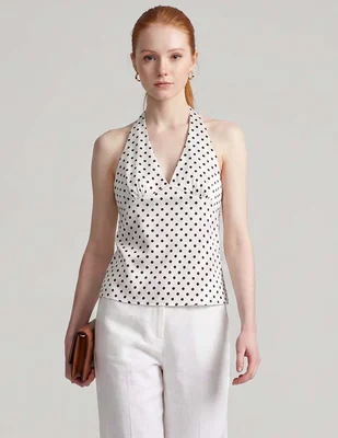 Top Pacsun cuello V tirante ancho